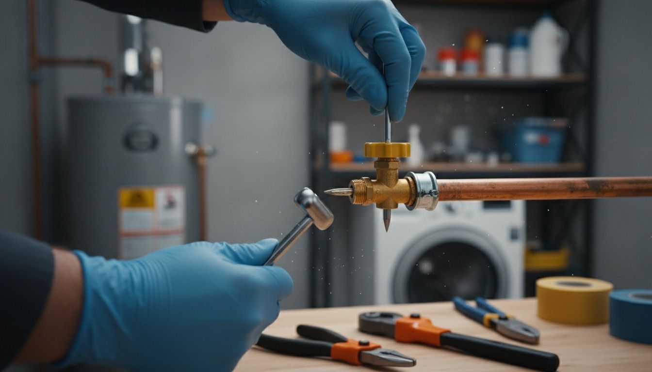 Remplacement robinet autoperceur étape par étape